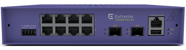 Extreme Networks ExtremeSwitching V300HT-8T-2X High-Temperature Edge Switch