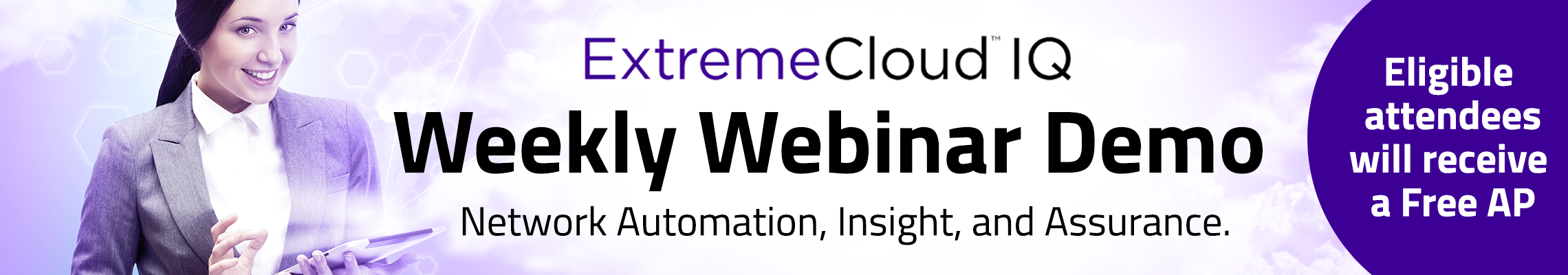 Webinar Demo Banner Extreme Networks
